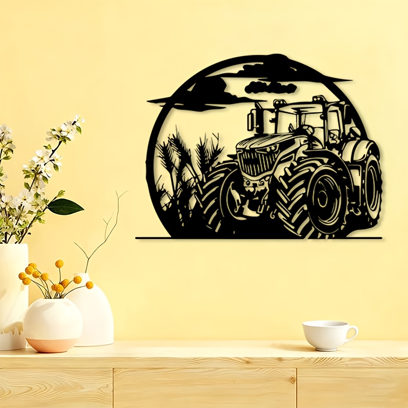 Agriculture Farm House - Decorazione Murale in Metallo a Forma