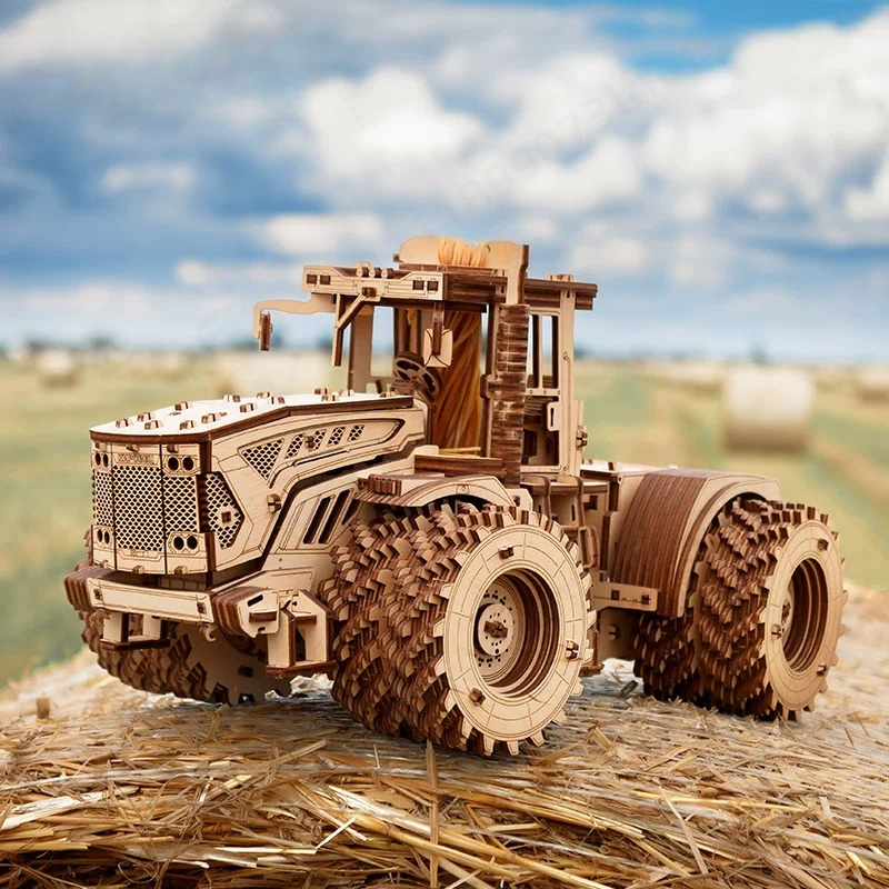 Agriculture Farming Kit - Modellino Puzzle in Legno di Trattore