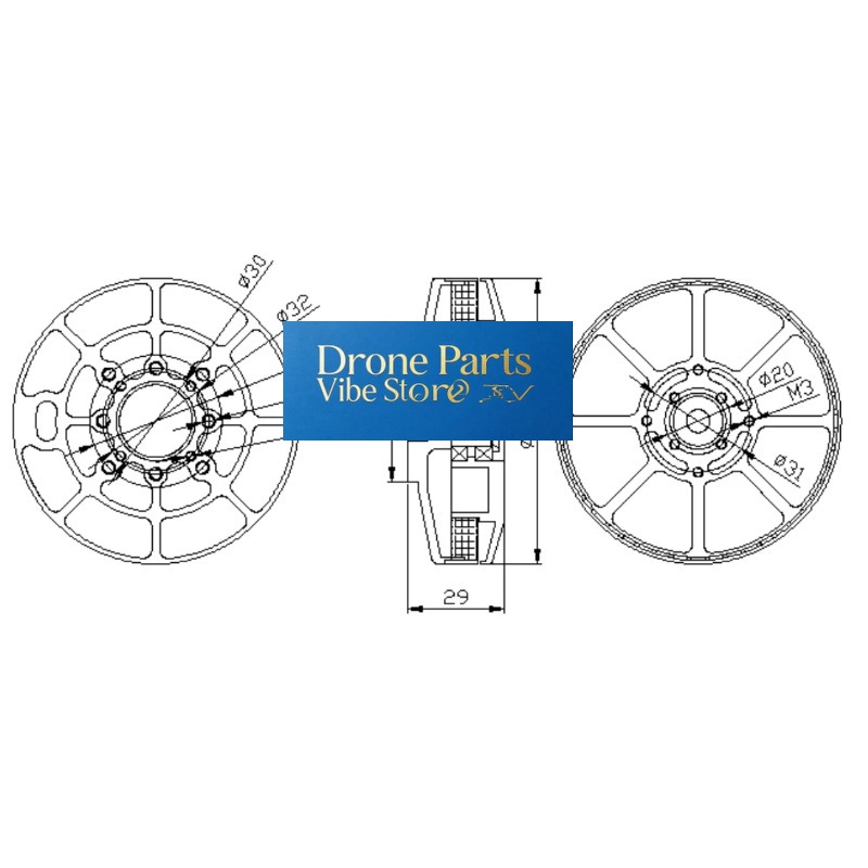 DParts1UA80- KV85/150/175 ESC  - Drone Crop Sprayer recensione e prezzo