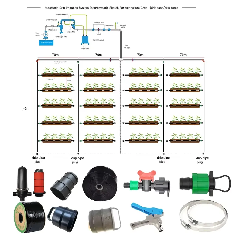 Sistema di Irrigazione a Gocci - Agriculture Tomato Farming recensione e prezzo